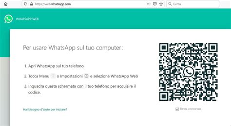 whatsapp web accedi|apri whatsapp da pc.
